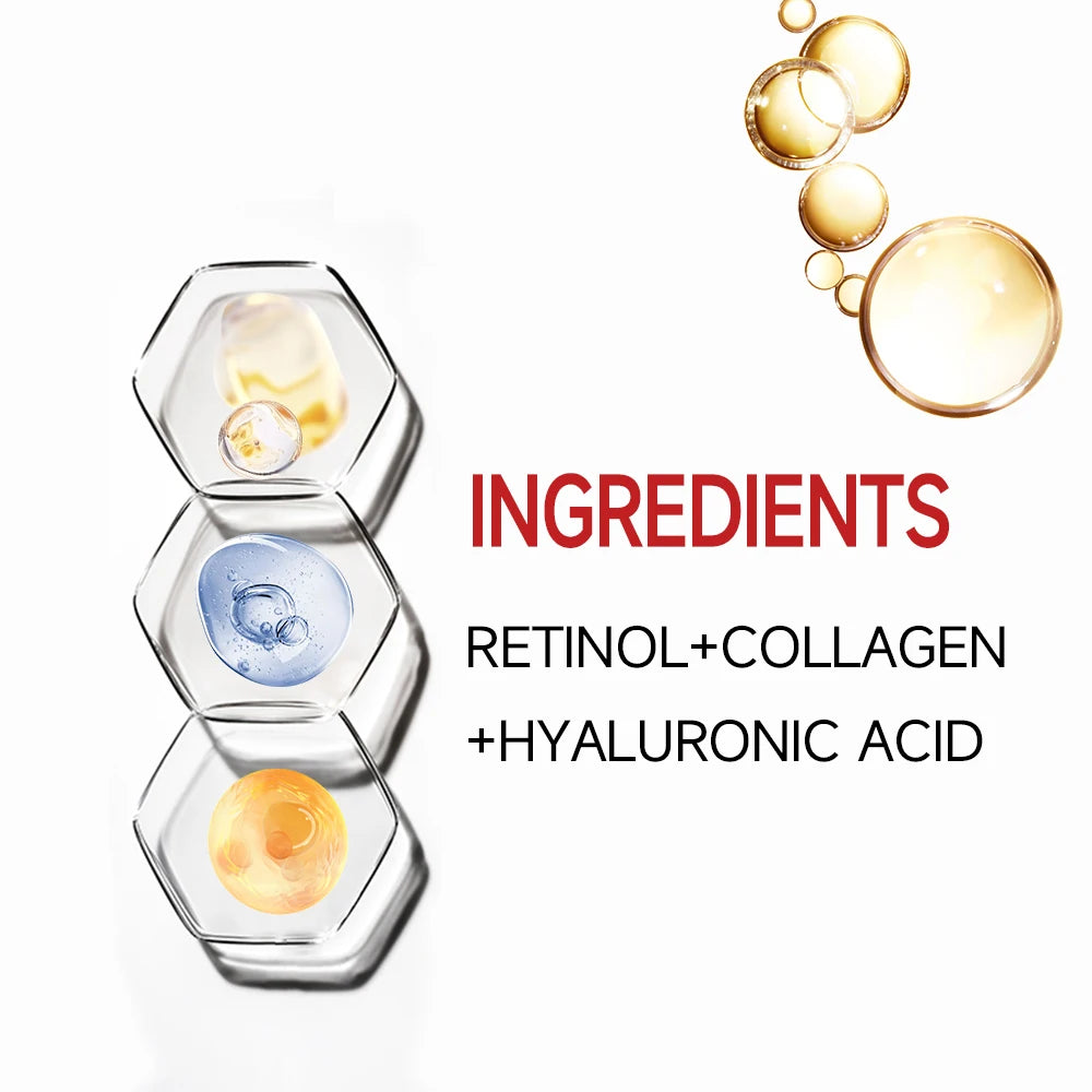 Barre de traitement du visage et du cou au rétinol avec élasticité raffermissante Améliorer la lotion pour la peau lâche Hydrate et éclaircit.