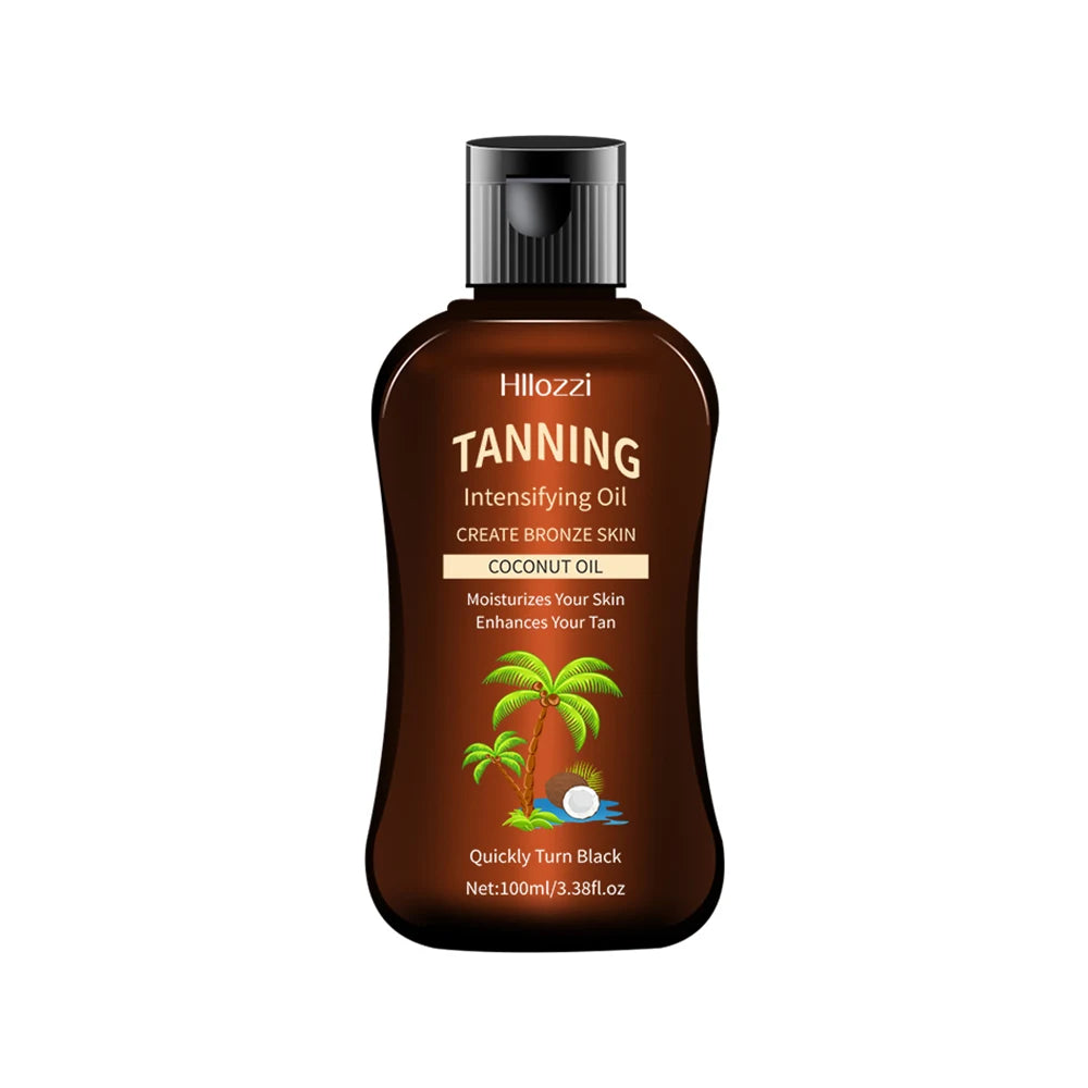 100 ml/3.38fl.oz huile de bronzage de noix de coco bronzants sans soleil huile intensifiante bronzants sans soleil 100 ml/3.38fl.oz nouveaux produits d'été