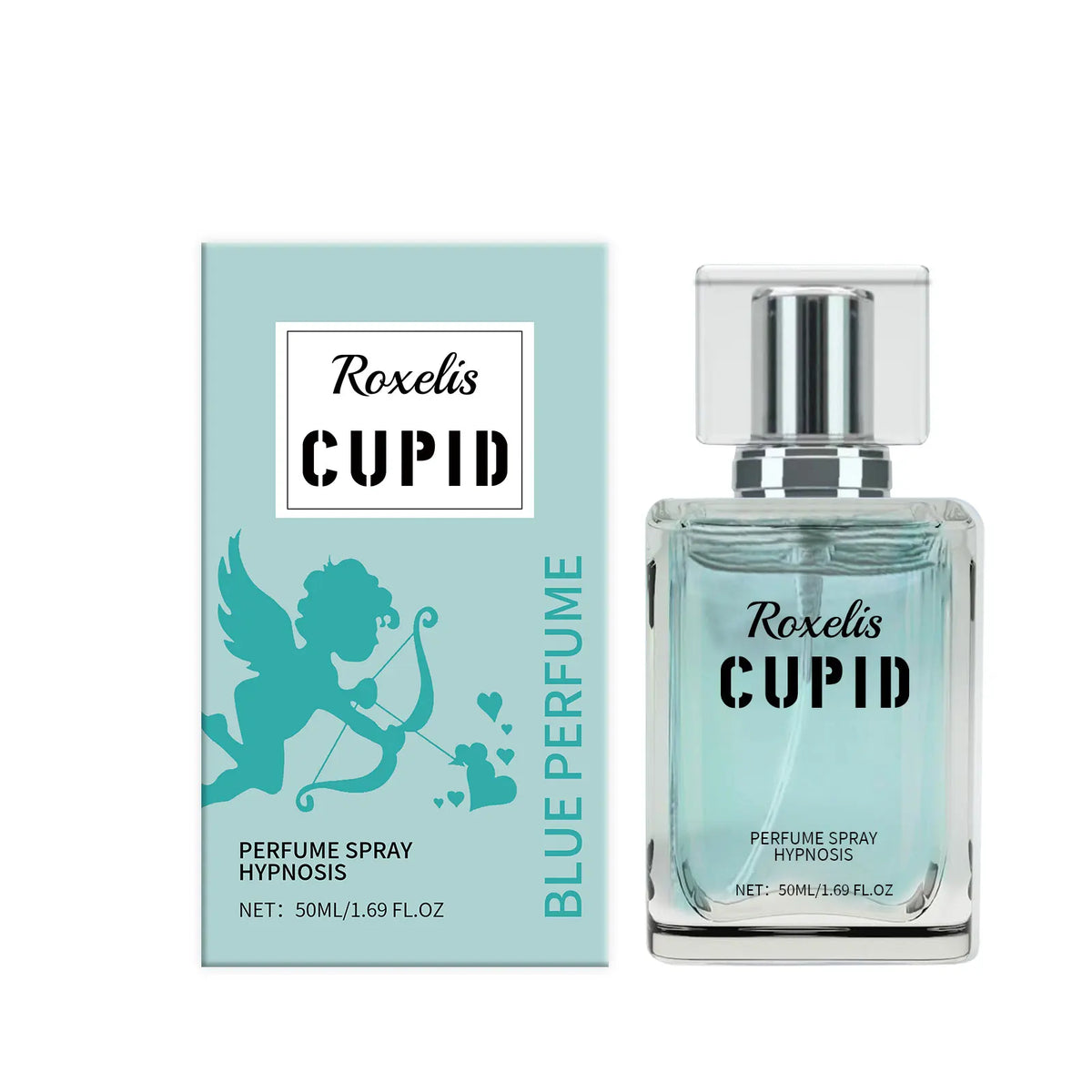 Parfum Phéromone Cupidon Roxelis 50ml - Parfum Frais et Envoûtant pour le Flirt et l'Attraction, Cologne Longue Durée pour les Rendez-vous