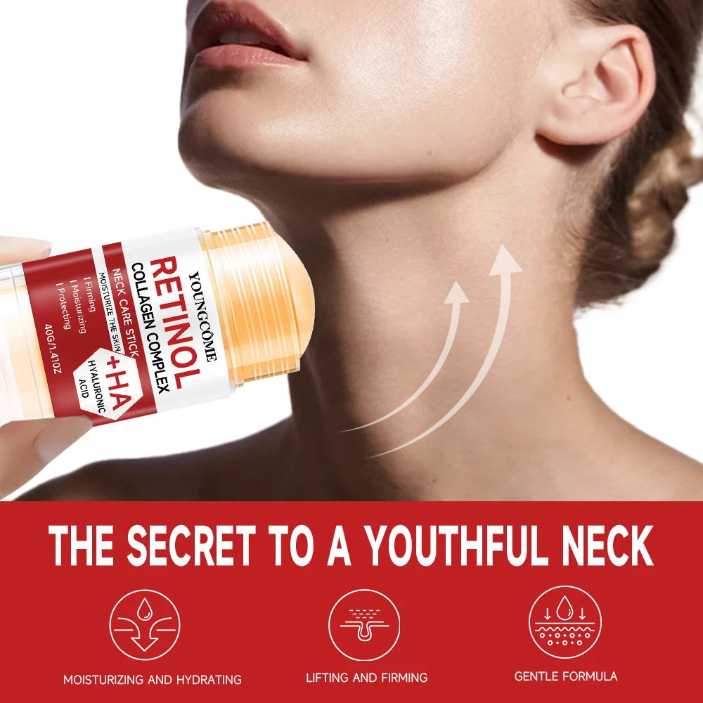 Barre de traitement du visage et du cou au rétinol avec élasticité raffermissante Améliorer la lotion pour la peau lâche Hydrate et éclaircit.