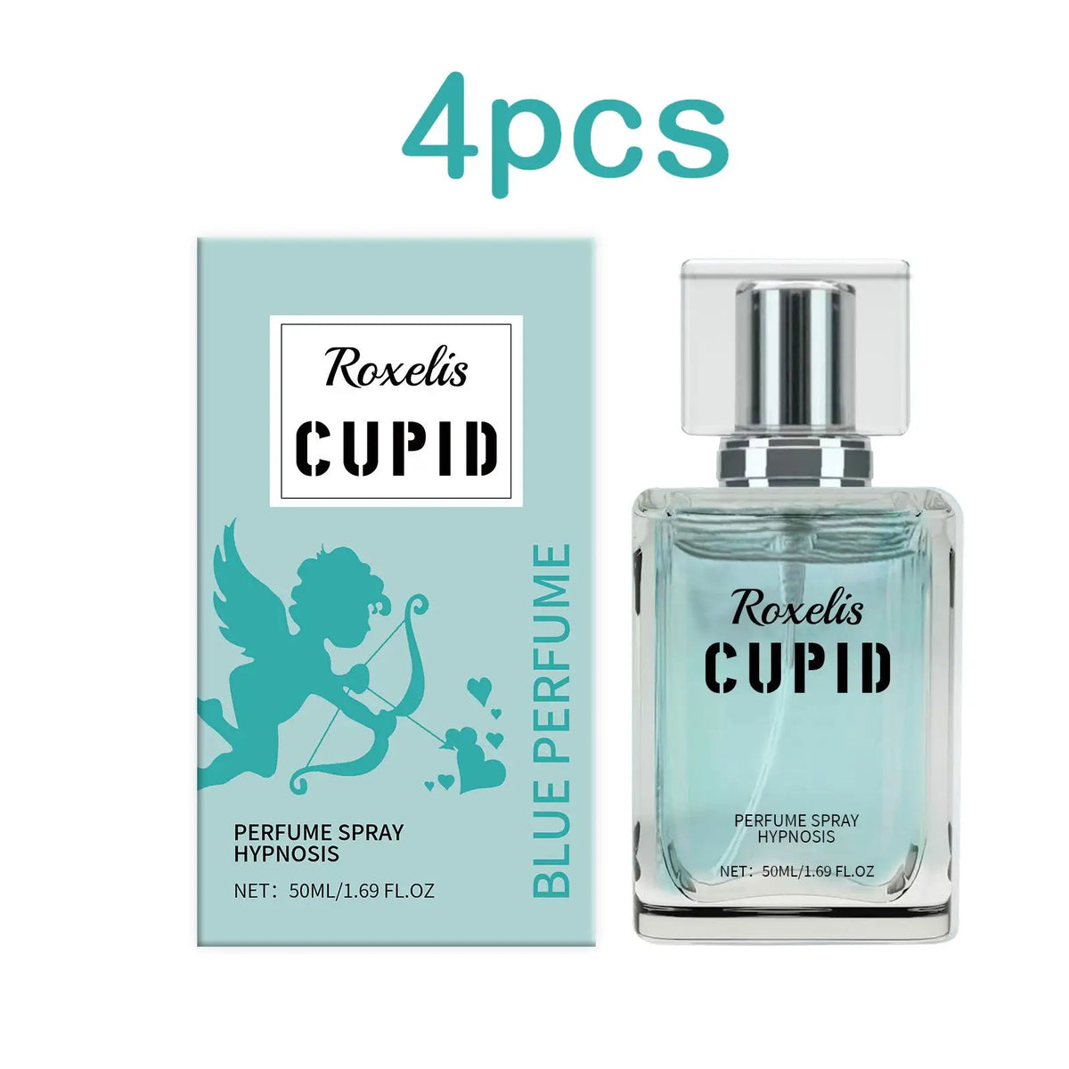 Parfum Phéromone Cupidon Roxelis 50ml - Parfum Frais et Envoûtant pour le Flirt et l'Attraction, Cologne Longue Durée pour les Rendez-vous