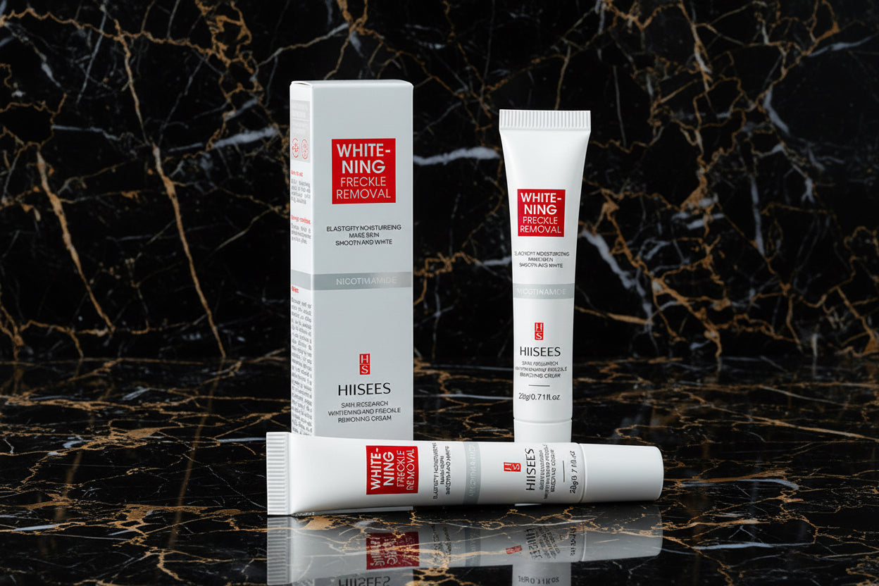 Crème pour le visage Blanchiment des taches de rousseur Éliminer la crème pour le visage Éliminer le noir, le mélasma Taches sombres Dépôts d’acné VE Nourrir Éclaircir les soins de la peau