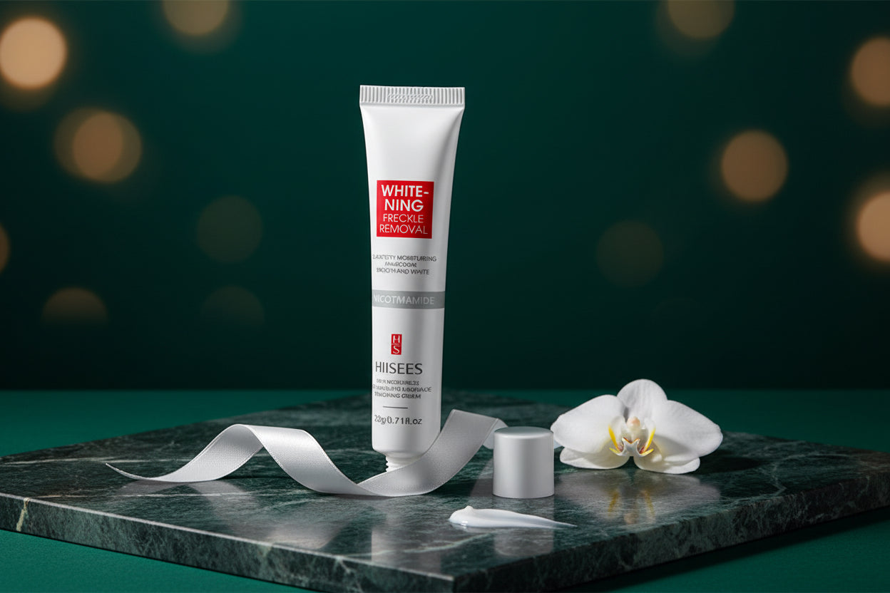 Crème pour le visage Blanchiment des taches de rousseur Éliminer la crème pour le visage Éliminer le noir, le mélasma Taches sombres Dépôts d’acné VE Nourrir Éclaircir les soins de la peau