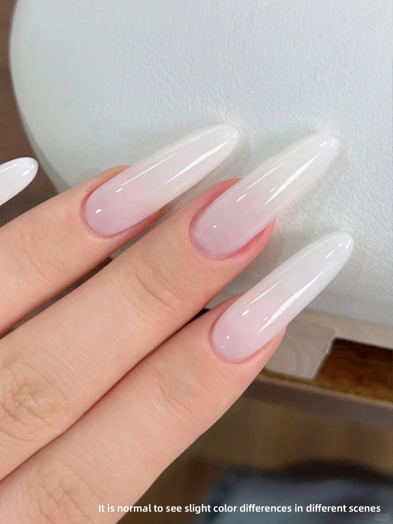 1Pc 15ML blanc laiteux pur vernis à ongles Gel ajouter Semi-Permanent tremper UV LED Construction Gel vernis