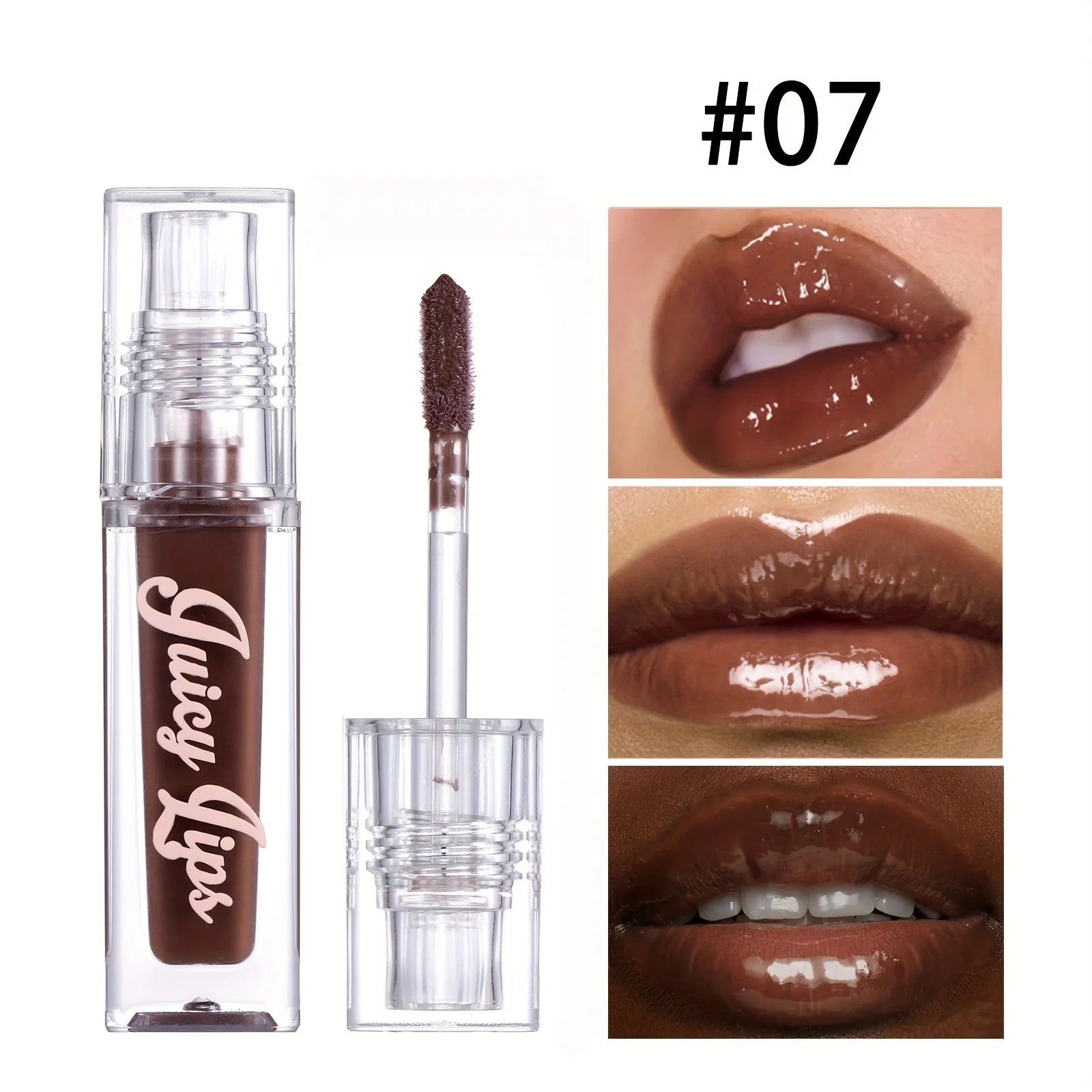 Huile à lèvres hydratante Crystal - Brillant repulpant et hydratant avec des nuances teintées pour tous les types de peau