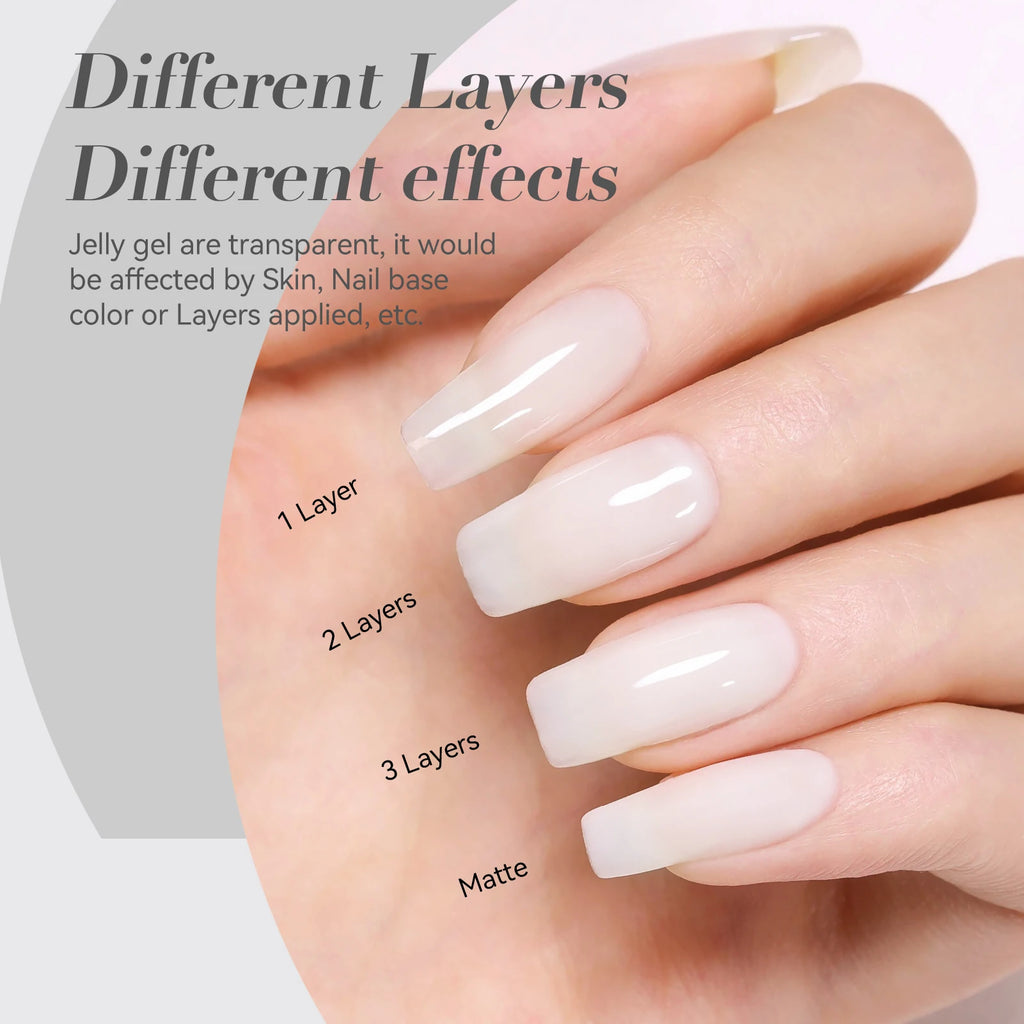 BORN PRETTY 15ml Gel Polish Pink Nude Glitter Soak Off LED UV Gel Semi Permanent Nail Art Manucure Gel Vernis