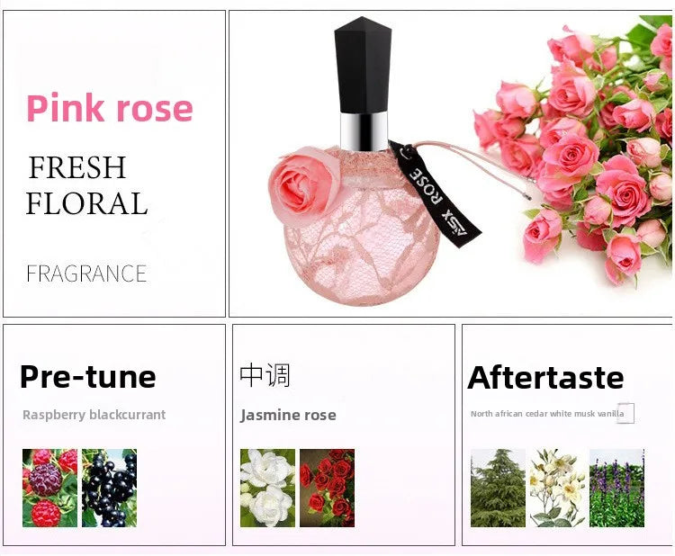 Nouveau parfum Laikou pour femme 100ML, parfum léger longue durée, rose fraîche, atomiseur, parfum sexy pour femme