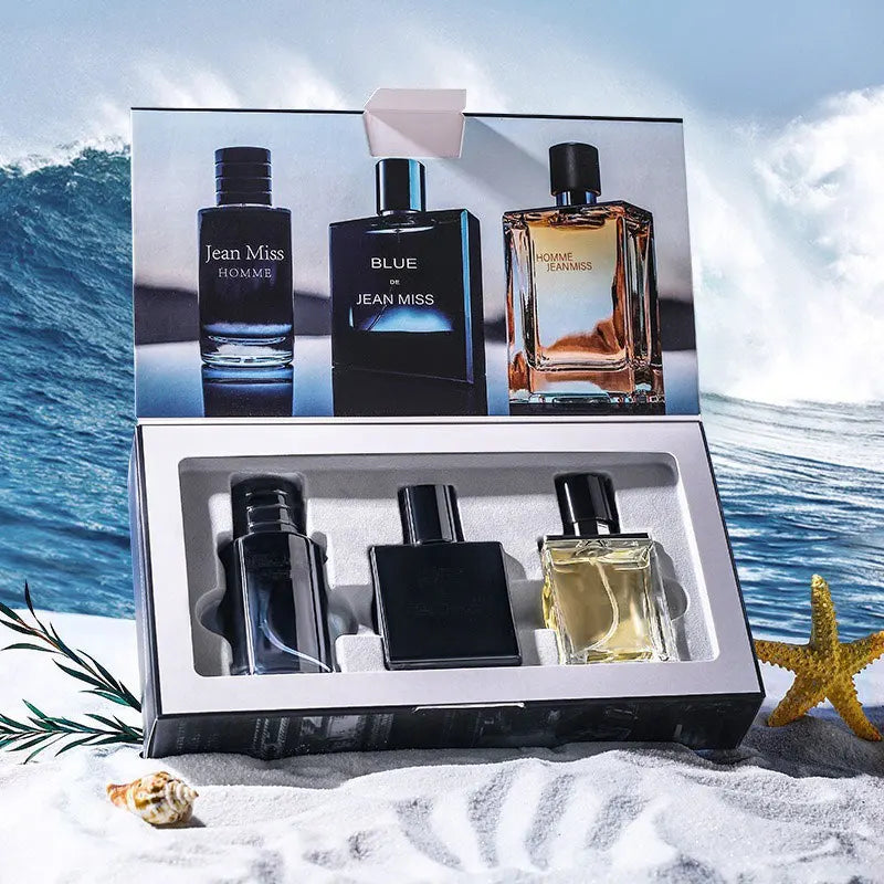 Ensemble de 3 pièces, coffret cadeau spray eau de Toilette pour hommes, parfum durable, 3 saveurs différentes