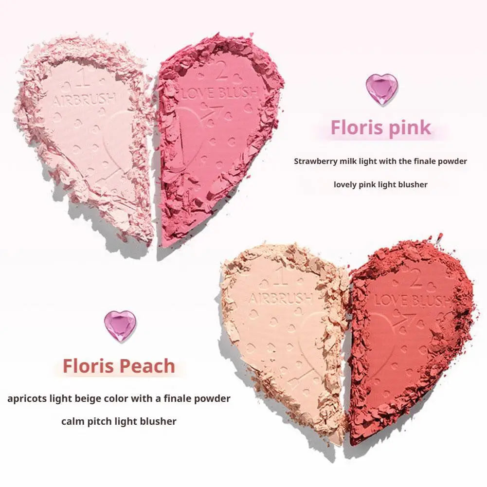 Flower Knows Bunny Garden Blush en relief Doux mat durable Lueur naturelle imperméable à construire poudre de joue Maquillage végétalien