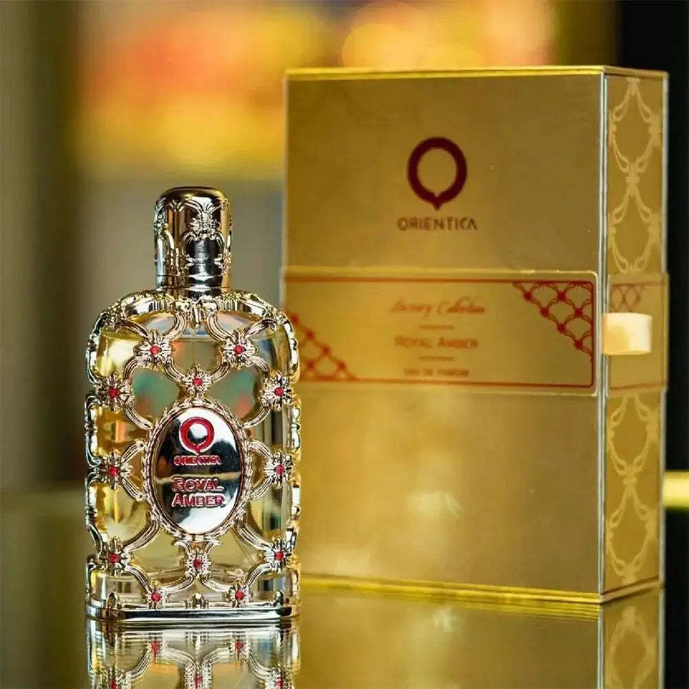 Parfum Royal Amber de Dubaï 100ml, parfum à la rose, parfum oriental longue durée en flacon de verre pour hommes et femmes