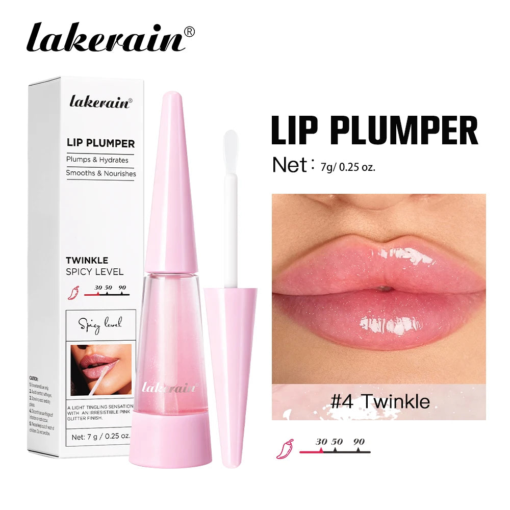 Lakerain lèvres plus dodues hydratation profonde nutrition longue durée haute brillance brillant finition volumineuse liquide hydratant pour les lèvres