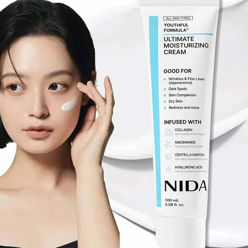 Korea Nida Crème hydratante ultime Soins quotidiens de la peau du visage Resserrer les pores rétrécir Améliorer les ridules Rajeunir la peau du visage