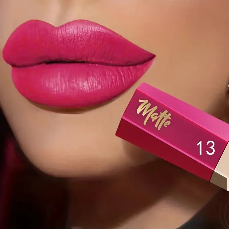 Rouge à lèvres  Pudaier liquide mat en velours, texture légère et fine comme une boue, cadeau de maquillage pour les lèvres imperméable longue durée pour les femmes
