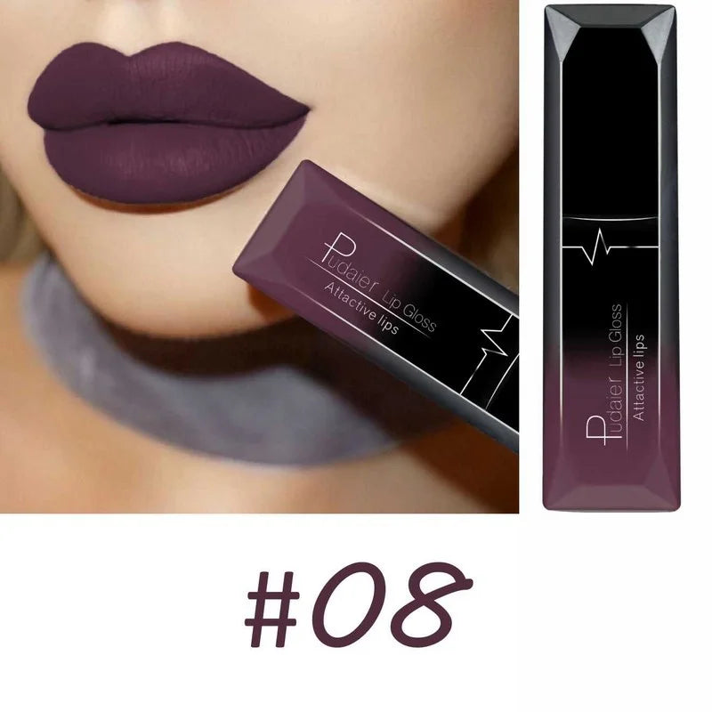 Rouge à lèvres liquide mat velours 17 couleurs, couleur de lèvres longue tenue imperméable, Texture lisse à haute teneur en pigments, maquillage pour tous les Types de peau