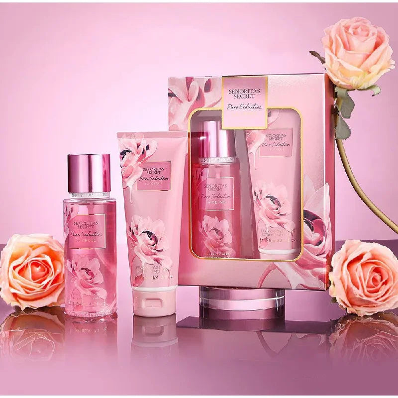  Ensemble de parfum et de Lotion pour le corps de 250ML, parfum de vanille fruité Floral de luxe pour femmes, exfoliant hydratant, Spray corporel frais et doux
