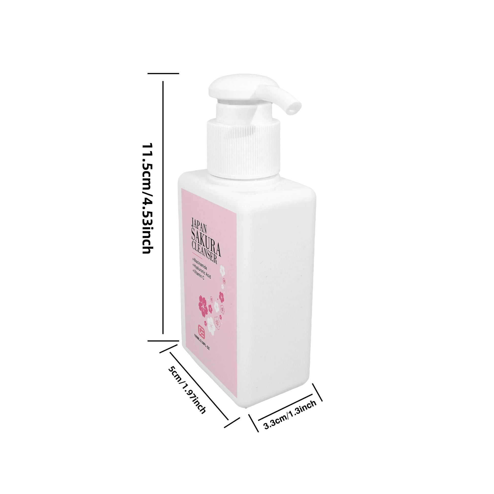 JAPAN SAKURA CLEANSER - Nettoyant à fleurs de cerisier nettoyant pour tous les types de peau, routine quotidienne de soins de la peau du matin et du soir