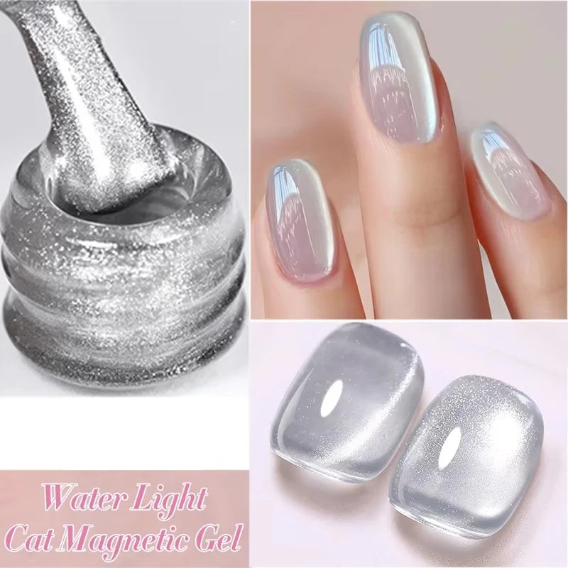 BORN PRETTY 10ml Gold Water Light Cat Magnetic Gel Polish Spaking Glitter Crystal Black Soak Off UV LED Vernis Manucure