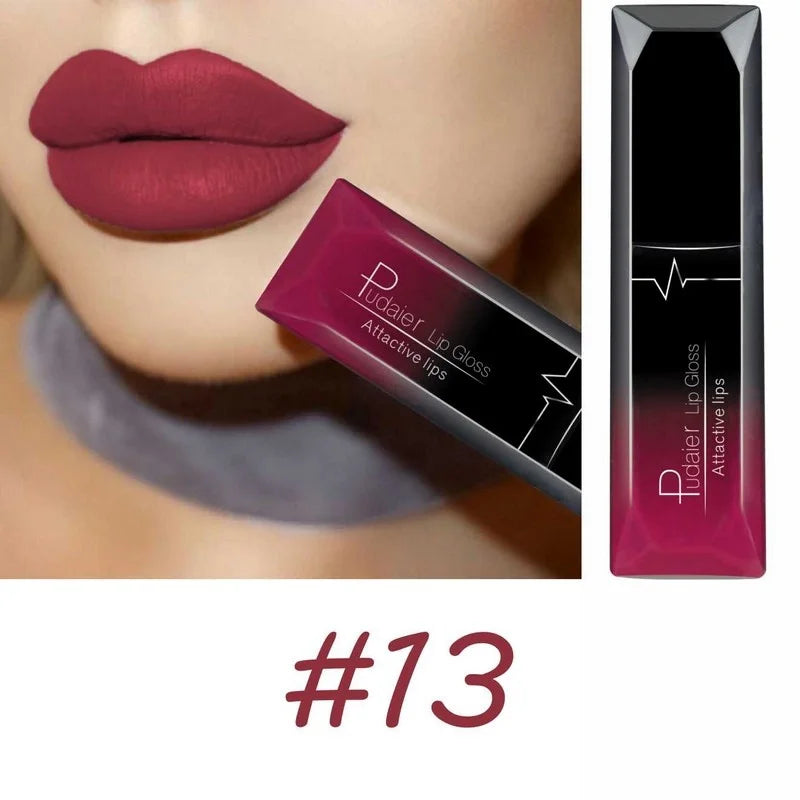 Rouge à lèvres liquide mat velours 17 couleurs, couleur de lèvres longue tenue imperméable, Texture lisse à haute teneur en pigments, maquillage pour tous les Types de peau