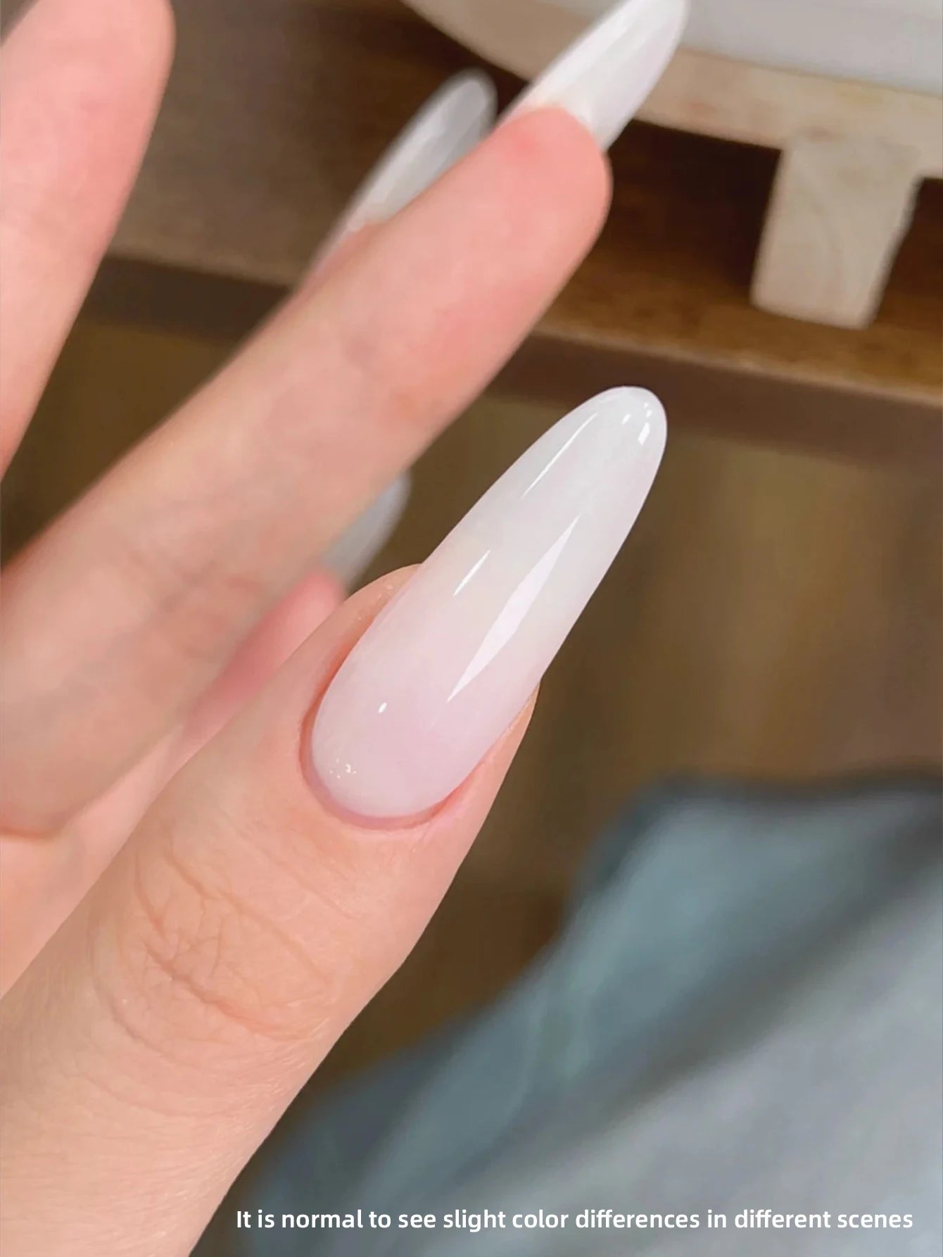 1Pc 15ML blanc laiteux pur vernis à ongles Gel ajouter Semi-Permanent tremper UV LED Construction Gel vernis