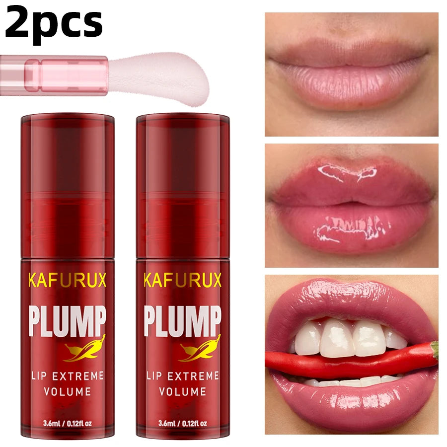 1PC lèvres dodues longue durée huile pour les lèvres hydratant brillant à lèvres sérum volumateur instantané huile d'essence réparation lèvres ridules augmenter El