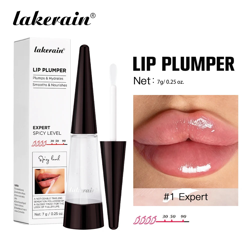 Lakerain lèvres plus dodues hydratation profonde nutrition longue durée haute brillance brillant finition volumineuse liquide hydratant pour les lèvres
