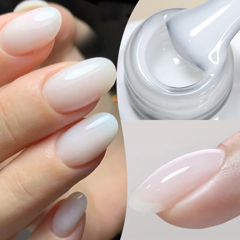 BORN PRETTYvernis à Ongles Gel, Semi Transparent, Soak Off UV LED, Vernis à Ongles Nude, N64.Gel Varjuvening,Art des ongles, 50 Couleurs, 10ml