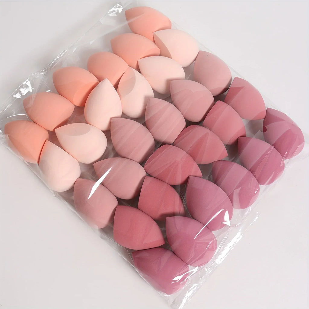 Ensemble d'éponges de maquillage 4/7/18 pièces, adaptées à l'application de poudre de crème BB liquide, œuf de maquillage sec et humide, bouffantes de poudre à double usage pour fille