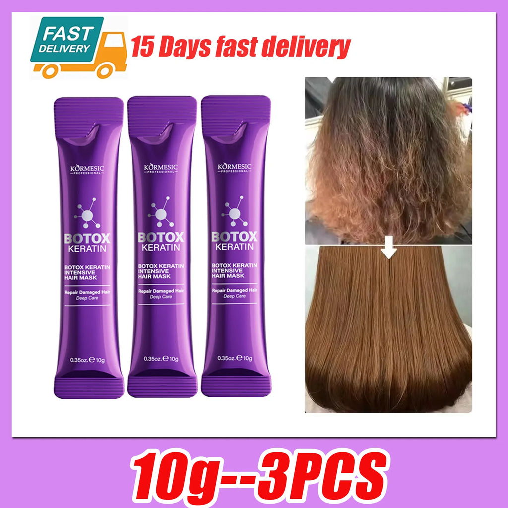 Masque capillaire à la kératine magique 5 secondes Réparation Cheveux crépus abîmés Doux Lisse Brillant Nutrition Hydrater en profondeur Soins capillaires nourrissants