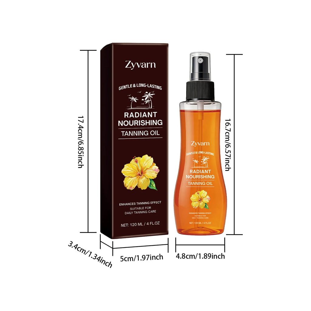 Huile de bronzage nourrissante, huile de bronzage durable pour un éclat hâlé, soin hydratant pour la peau, idéal pour les séances de bronzage en plein air et à la plage