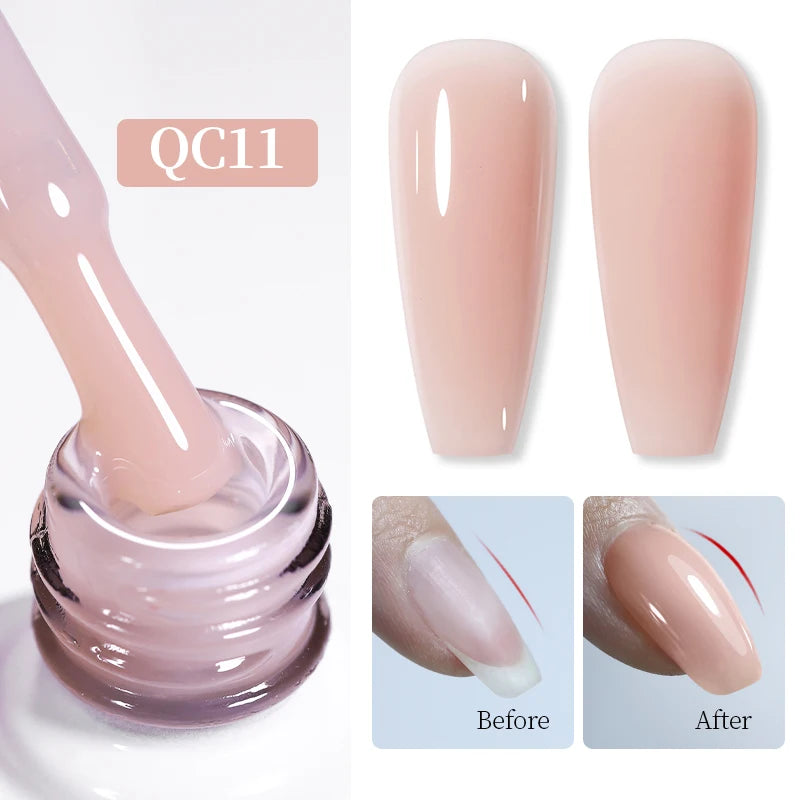BORN PRETTYvernis à Ongles Gel, Semi Transparent, Soak Off UV LED, Vernis à Ongles Nude, N64.Gel Varjuvening,Art des ongles, 50 Couleurs, 10ml