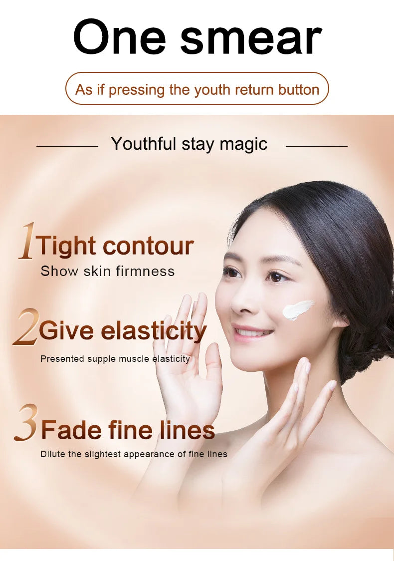 Fonce Korea Anti-âge anti rides Crème pour le visage Peau sèche Hydratant Lifting du visage Raffermissant Crème de jour et de nuit Sérum peptidique 50g