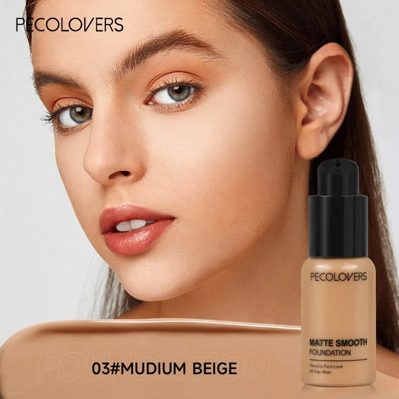 Fond de teint liquide pour le visage, haute couverture, imperméable et anti-transpiration, correcteur de maquillage, fond de teint liquide, 30ml