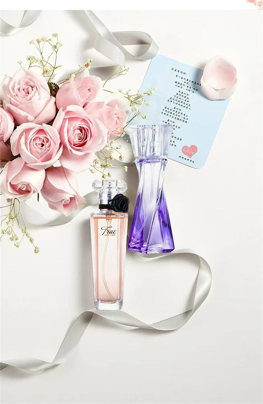 Parfum floral frais et naturel pour femme, nouilles phéromones de marque, coffret cadeau, haute qualité, 95ml, ensemble de 4 pièces