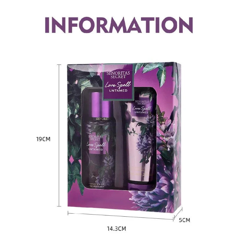  Ensemble de parfum et de Lotion pour le corps de 250ML, parfum de vanille fruité Floral de luxe pour femmes, exfoliant hydratant, Spray corporel frais et doux