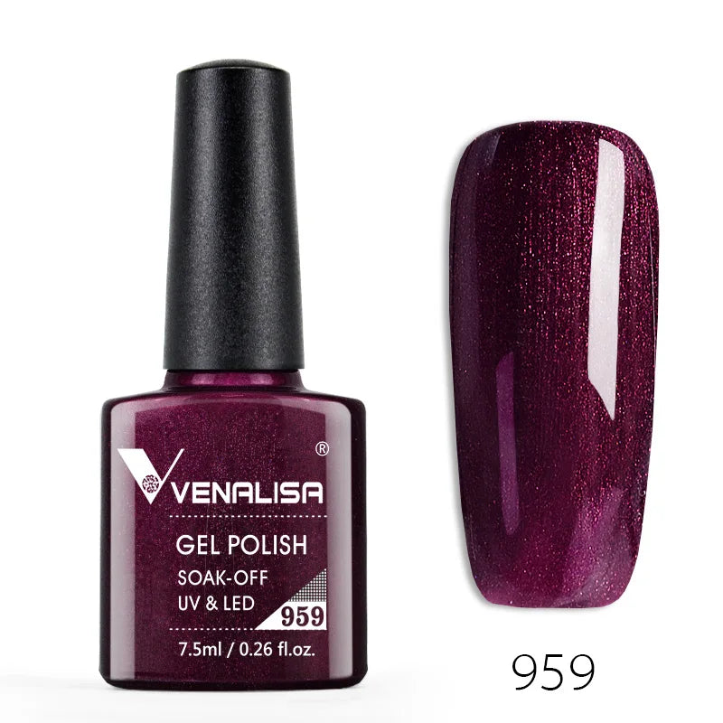 Vernis à ongles Venalisa 7.5ml Fashion Shiny Soak Off UV Gel Nail Gel Polish Cosmetics Nail Art Manicure Nails Gel Polish Tips Nail Varnish