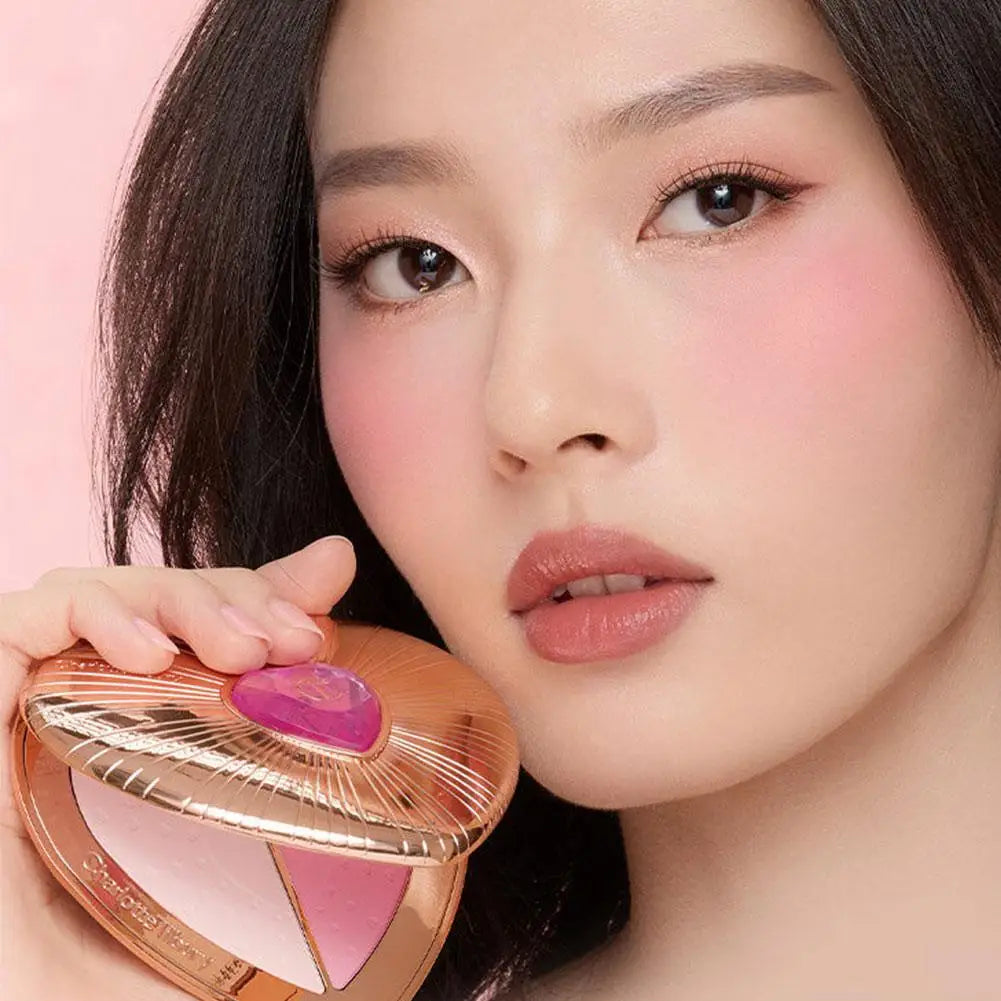 Flower Knows Bunny Garden Blush en relief Doux mat durable Lueur naturelle imperméable à construire poudre de joue Maquillage végétalien