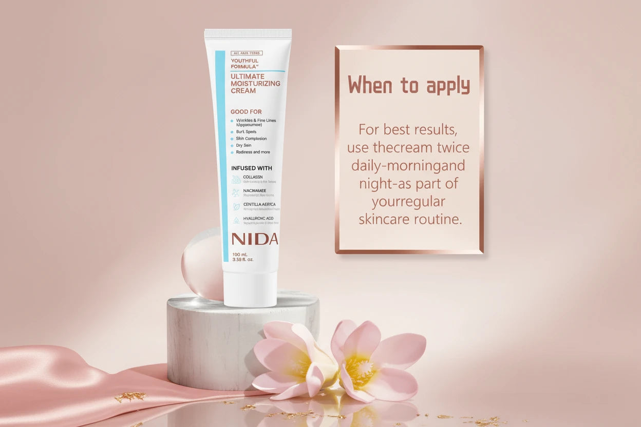 Korea Nida Crème hydratante ultime Soins quotidiens de la peau du visage Resserrer les pores rétrécir Améliorer les ridules Rajeunir la peau du visage