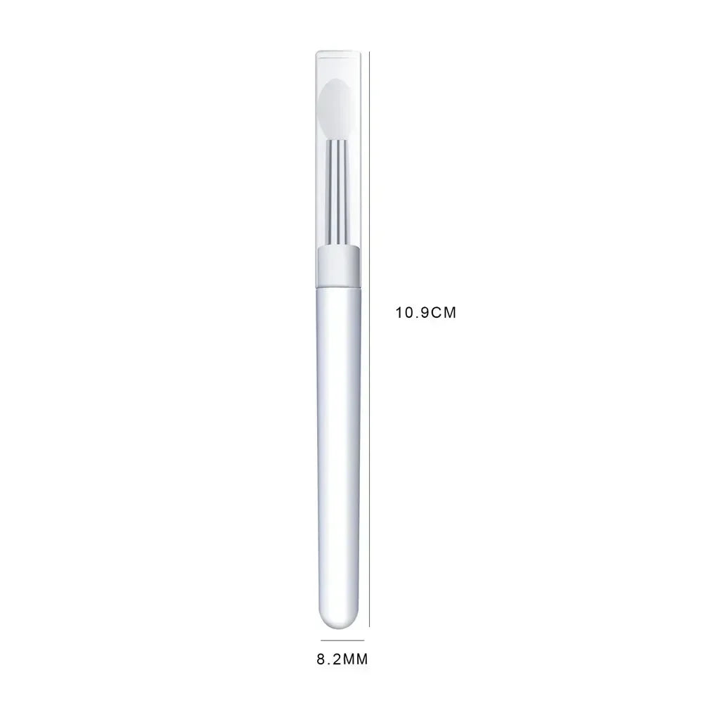 1Pcs Nail Art Silicone Applicateur Stick Brush Rouge à lèvres Poudre Poussière Stylo d’application pour effet dégradé Smudge Maquillage Outil de manucure