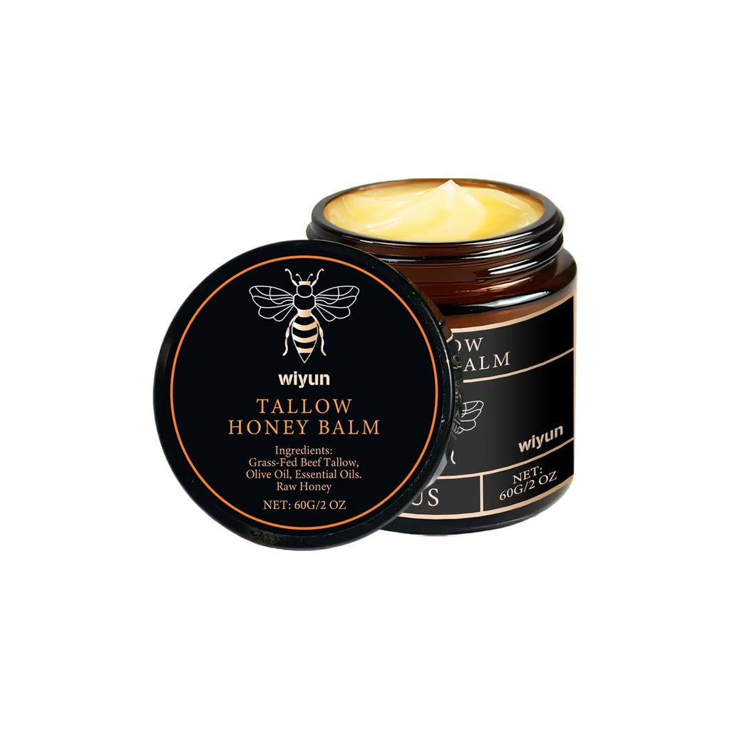 Baume au miel de suif brillant Hydratant pour la peau Enhacne Élasticité Améliorer la matité Décolorer les lignes fines Raffermissant le visage Crème hydratante pour le corps