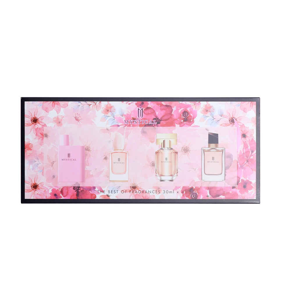 Parfum de luxe pour femmes, Eau de Parfum Femme, coffret cadeau 4 pièces, 100 ml, parfum floral naturel en spray