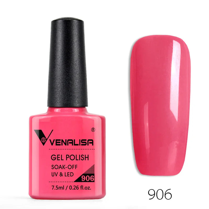Vernis à ongles Venalisa 7.5ml Fashion Shiny Soak Off UV Gel Nail Gel Polish Cosmetics Nail Art Manicure Nails Gel Polish Tips Nail Varnish