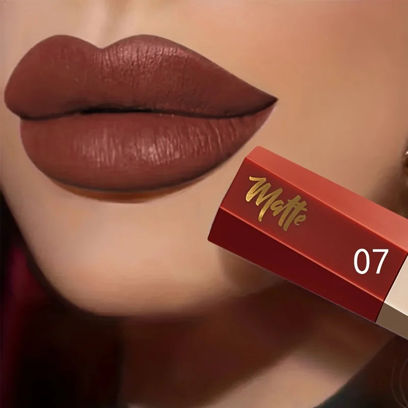 Rouge à lèvres  Pudaier liquide mat en velours, texture légère et fine comme une boue, cadeau de maquillage pour les lèvres imperméable longue durée pour les femmes