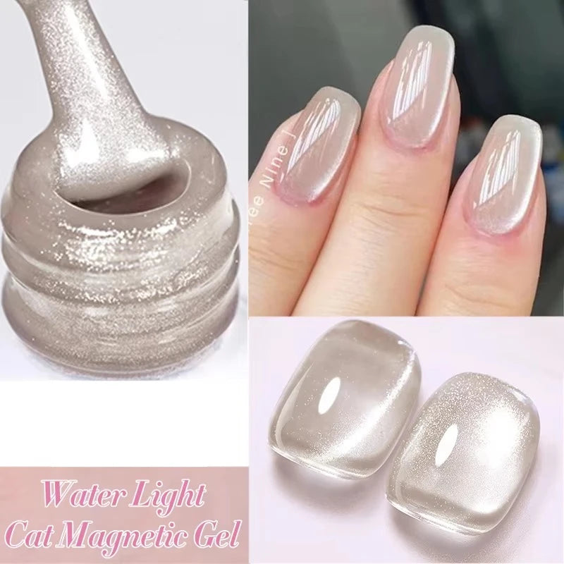 BORN PRETTY 10ml Gold Water Light Cat Magnetic Gel Polish Spaking Glitter Crystal Black Soak Off UV LED Vernis Manucure