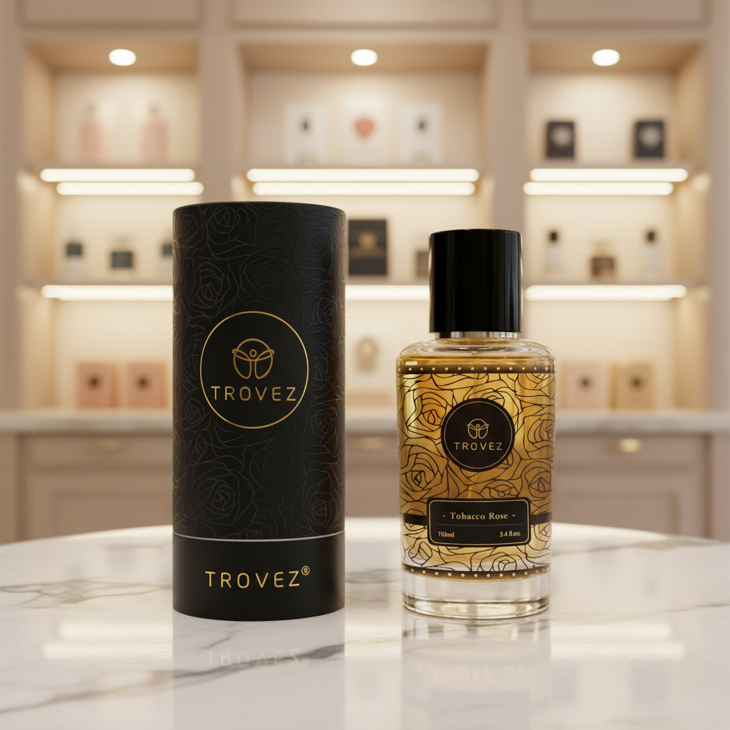 Parfum TROVEZ Tabac Rose 100ml Parfum longue durée Parfum riche Spray corporel Parfums pour hommes