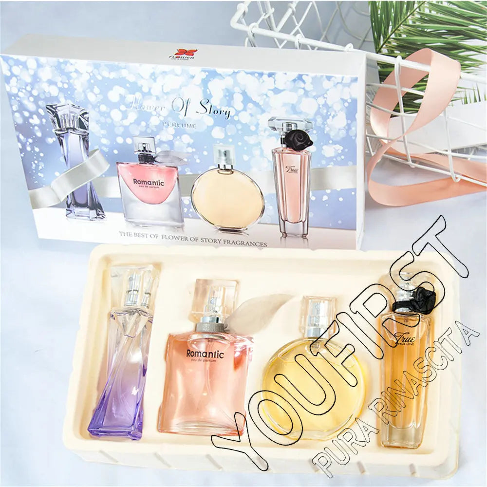 Parfum floral frais et naturel pour femme, nouilles phéromones de marque, coffret cadeau, haute qualité, 95ml, ensemble de 4 pièces