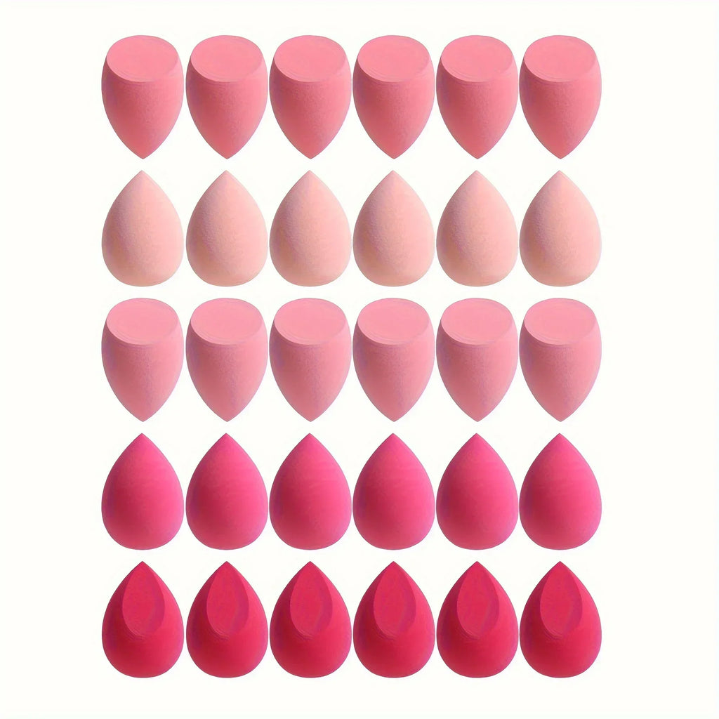 Ensemble d'éponges de maquillage 4/7/18 pièces, adaptées à l'application de poudre de crème BB liquide, œuf de maquillage sec et humide, bouffantes de poudre à double usage pour fille