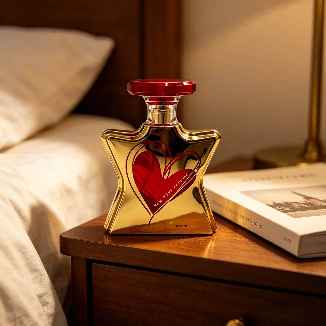 Parfum unisexe 100 ml, notes d'ambre, de vanille et de patchouli, Eau de Parfum en spray, New York & Forever