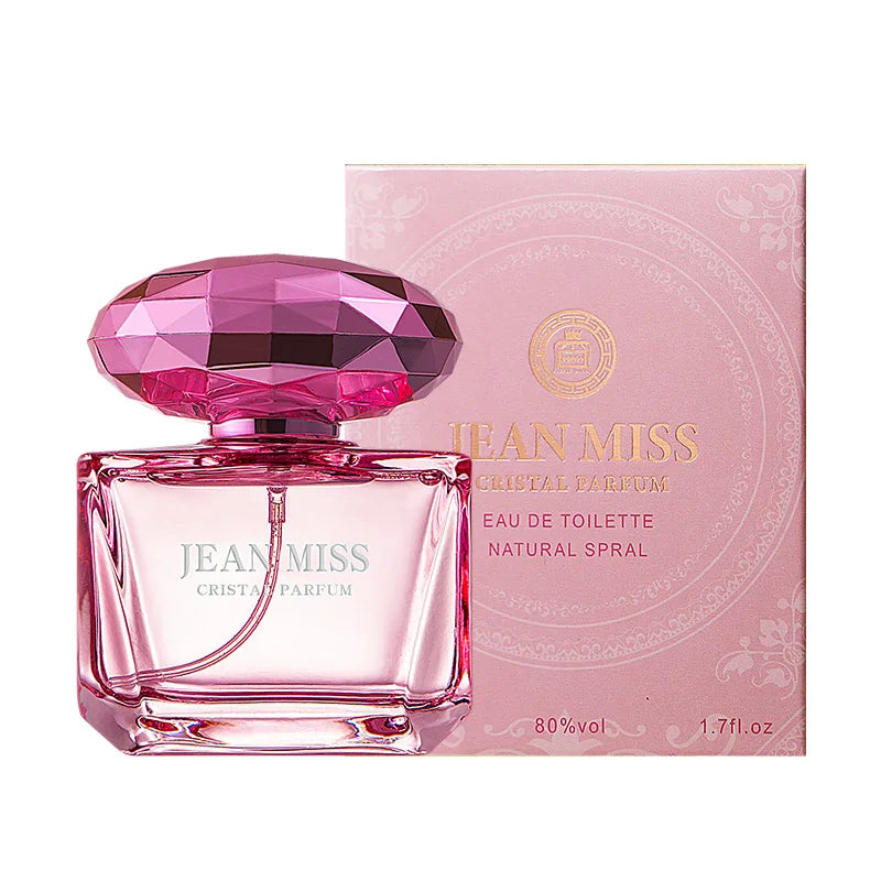 Parfum de marque JEAN MISS   50 ml, parfum pour femmes à la senteur de bois de santal, vaporisateur, longue tenue, notes fruitées, florales, légères, parfum féminin, cadeau romantique