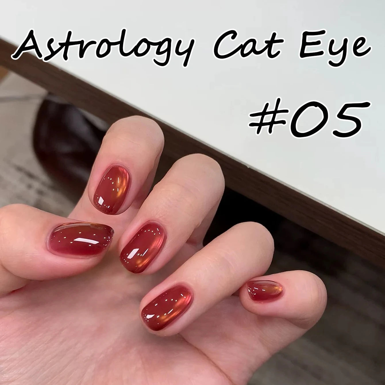 Vernis à ongles 60 variantes                          WS 10ML Sunlight Cat Eye Gel Blanchiment Vin Rouge Couleur Lumière Coucher de soleil Glow Cat Eye Glass Beads Nail Atr