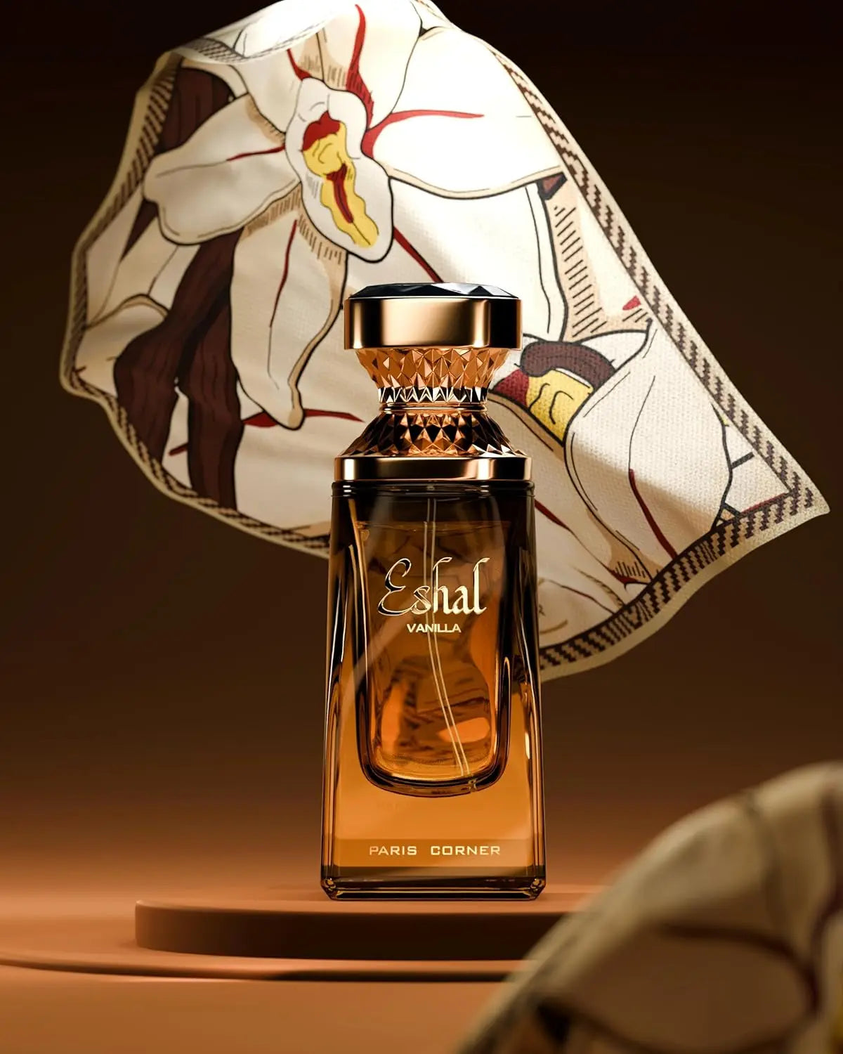Parfum Paris Corner Eshal Vanilla EDP 3.4 Fl Oz pour femmes, parfum sucré et sensuel, longue tenue, indulgence sucrée, haute qualité